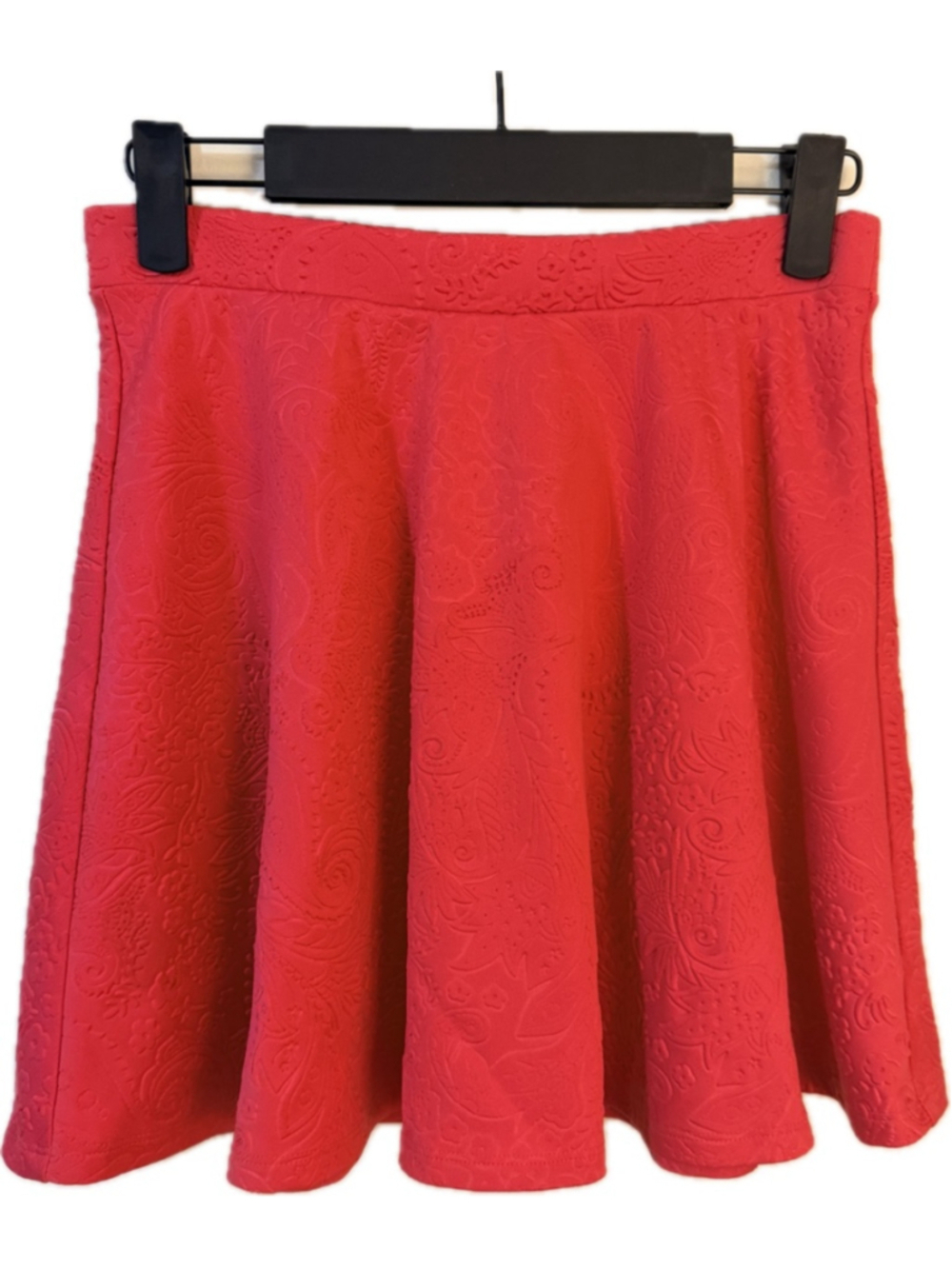 Aeropostale Textured Blush Coral Skater Skirt Women's Small (b7)